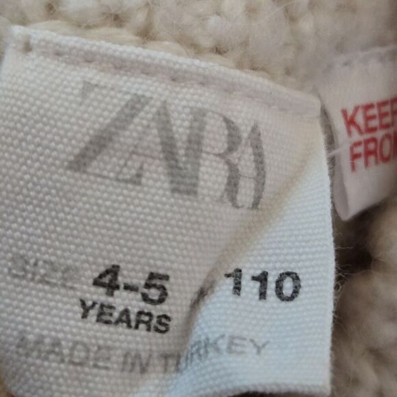 ZARA Knit Sweater Girls 4-5years Rare Style super cute - Picture 7 of 7